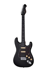 MOOER MSC10 ST-STYLE ELECTRIC GUITAR (BLACK/TORTOISE SCRATCH PLATE)