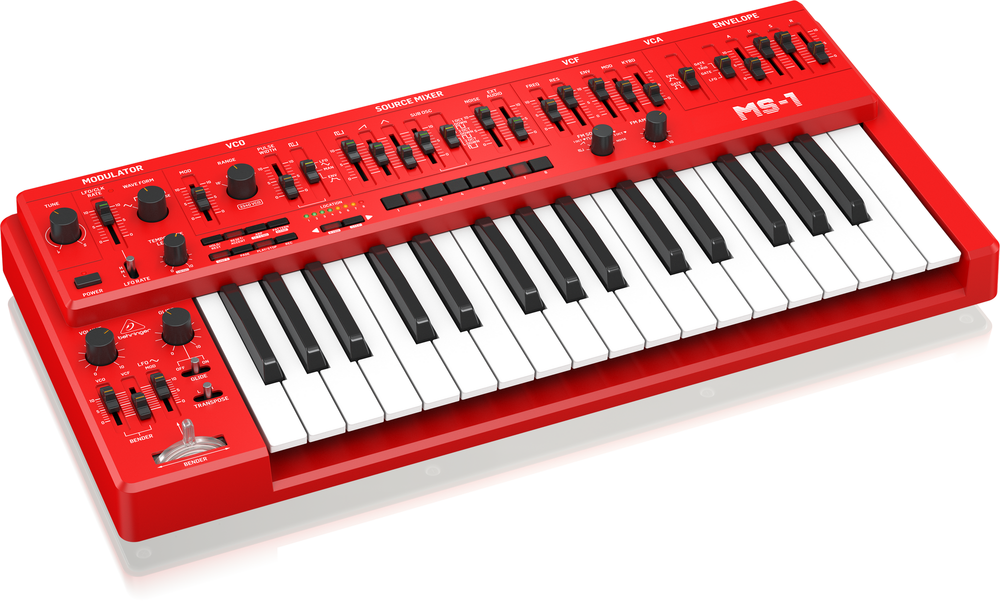 Behringer MS-1 Mk II Red Analogue Synthesizer