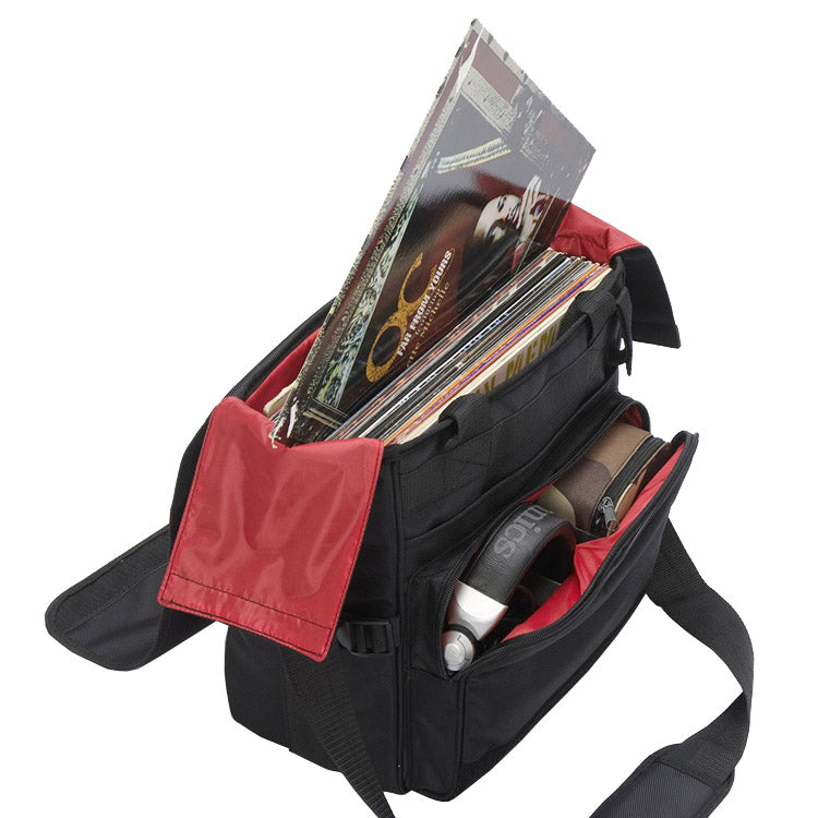 Magma 42640 12″ Record Case Holds 40 – Black/Red
