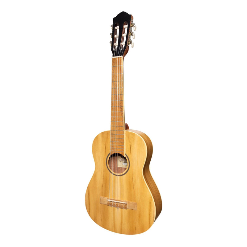 Martinez 1/2 Size Student Classical Guitar Pack with Built In Tuner (Jati-Teakwood)