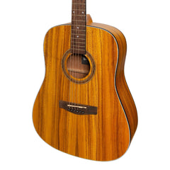 Martinez '41 Series' Dreadnought Acoustic Guitar with Built-in Tuner (Koa)