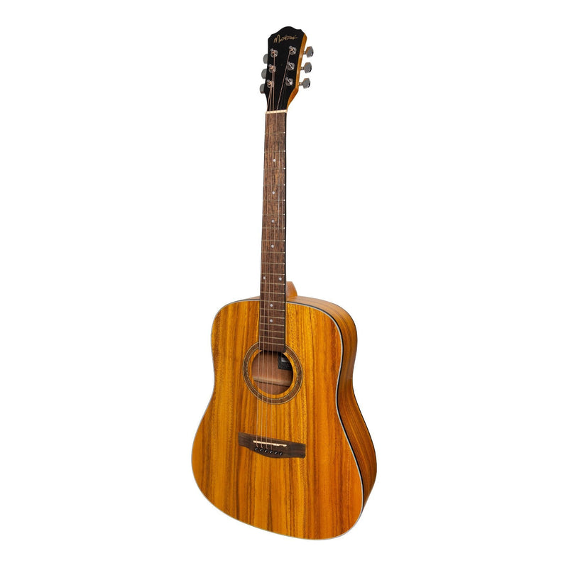 Martinez '41 Series' Dreadnought Acoustic Guitar with Built-in Tuner (Koa)