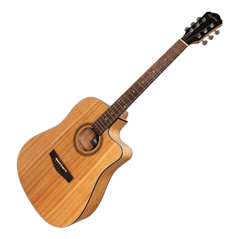 Martinez '41 Series' Dreadnought Cutaway Acoustic-Electric Guitar Pack (Mindi-Wood)