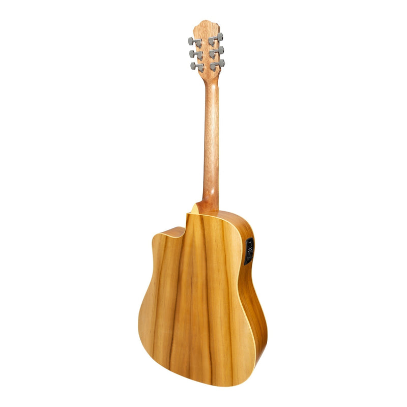 Martinez '41 Series' Dreadnought Cutaway Acoustic-Electric Guitar Pack (Spruce/Jati-Teakwood)