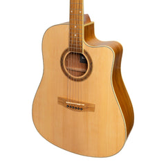 Martinez '41 Series' Dreadnought Cutaway Acoustic-Electric Guitar Pack (Spruce/Jati-Teakwood)