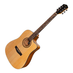 Martinez '41 Series' Dreadnought Cutaway Acoustic-Electric Guitar Pack (Spruce/Koa)