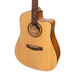 Martinez '41 Series' Dreadnought Cutaway Acoustic-Electric Guitar (Spruce/Mahogany)