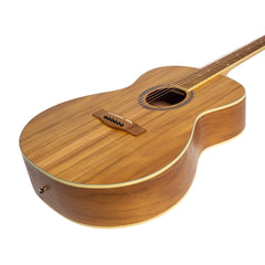 Martinez '41 Series' Folk Size Acoustic Guitar Pack with Built-in Tuner (Jati-Teakwood)