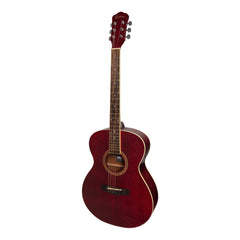 Martinez '41 Series' Folk Size Acoustic Guitar (Red)