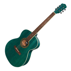 Martinez '41 Series' Folk Size Acoustic Guitar (Teal Green)