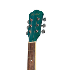 Martinez '41 Series' Folk Size Acoustic Guitar (Teal Green)