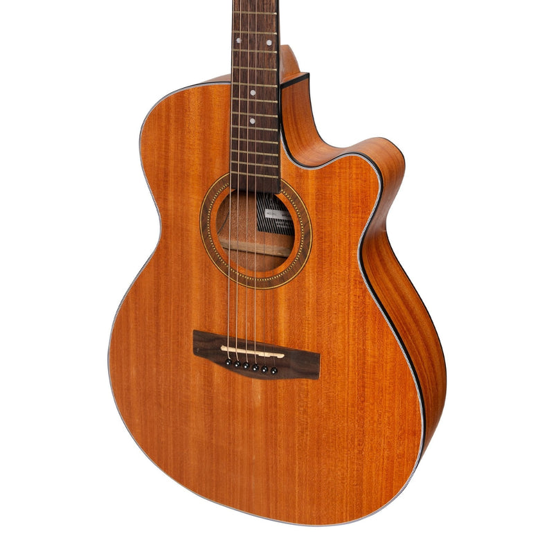 Martinez '41 Series' Folk Size Cutaway Acoustic-Electric Guitar (Mahogany)