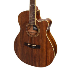 Martinez '41 Series' Folk Size Cutaway Acoustic-Electric Guitar Pack (Rosewood)