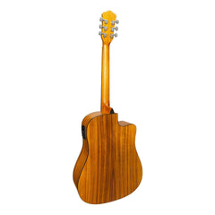 Martinez '41 Series' Left Handed Dreadnought Cutaway Acoustic-Electric Guitar (Spruce/Koa)