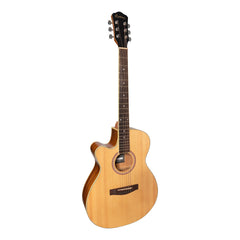 Martinez '41 Series' Left Handed Folk Size Cutaway Acoustic-Electric Guitar (Spruce/Rosewood)