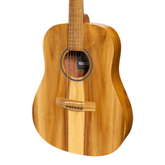 Martinez Acoustic-Electric Middy Traveller Guitar (Jati-Teakwood)