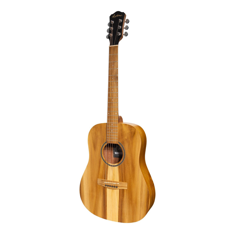 Martinez Acoustic-Electric Middy Traveller Guitar (Jati-Teakwood)