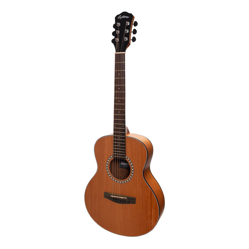 Martinez Acoustic-Electric Short Scale Guitar (Mahogany)