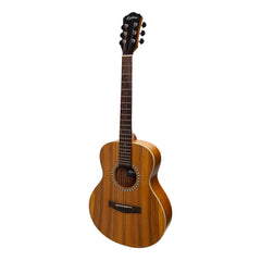 Martinez Acoustic-Electric Short Scale Guitar with Built-In Tuner (Koa)