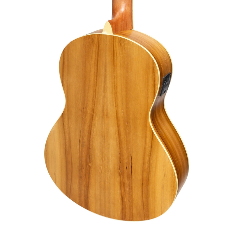 Martinez Acoustic 'Little-Mini' Folk Guitar with Built-In Tuner (Jati-Teakwood)