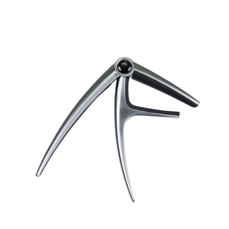 Martinez Deluxe Acoustic Guitar Capo (Chrome)