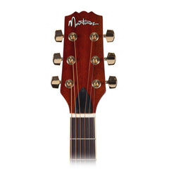 Martinez 'Flame Finish' Acoustic-Electric Roundback Cutaway Guitar (Honeyburst)