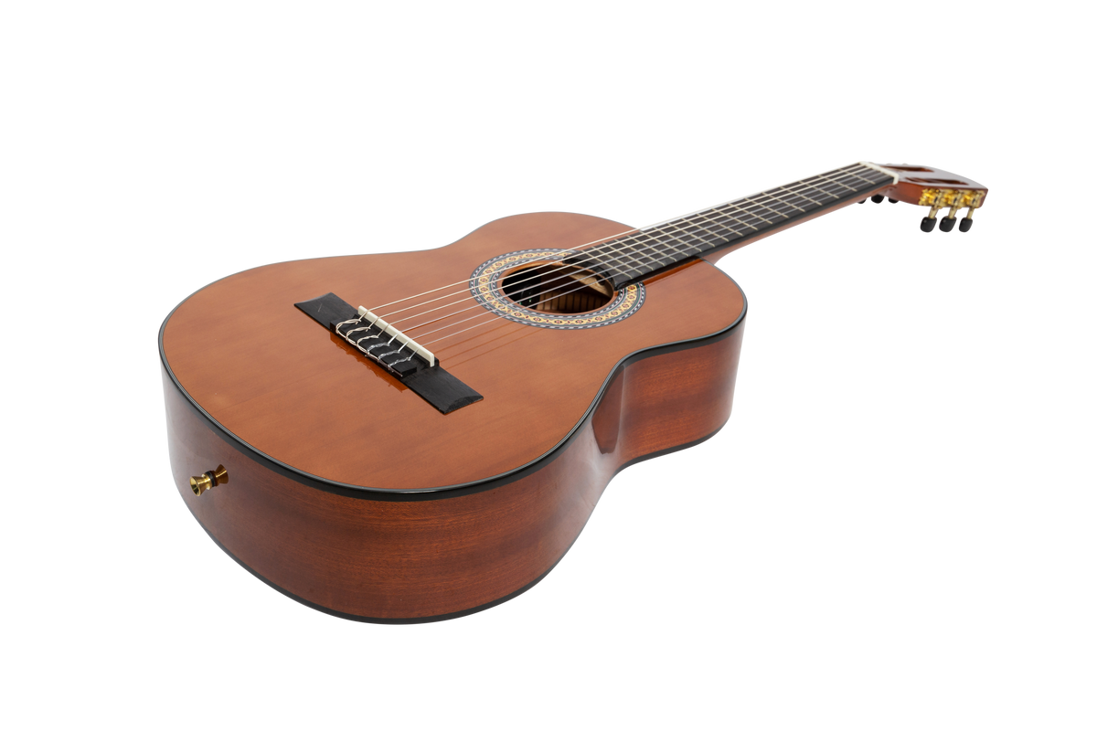Martinez G-Series 1/2 Size Student Classical Guitar Pack with Built In Tuner (Natural-Gloss)