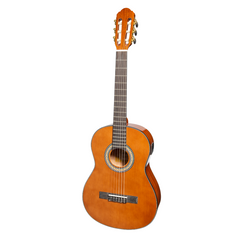 Martinez G-Series Left Handed 3/4 Size Electric Classical Guitar with Tuner (Natural-Gloss)