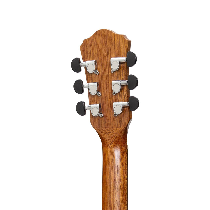 Martinez Left Handed Acoustic-Electric Short-Scale Guitar (Koa)