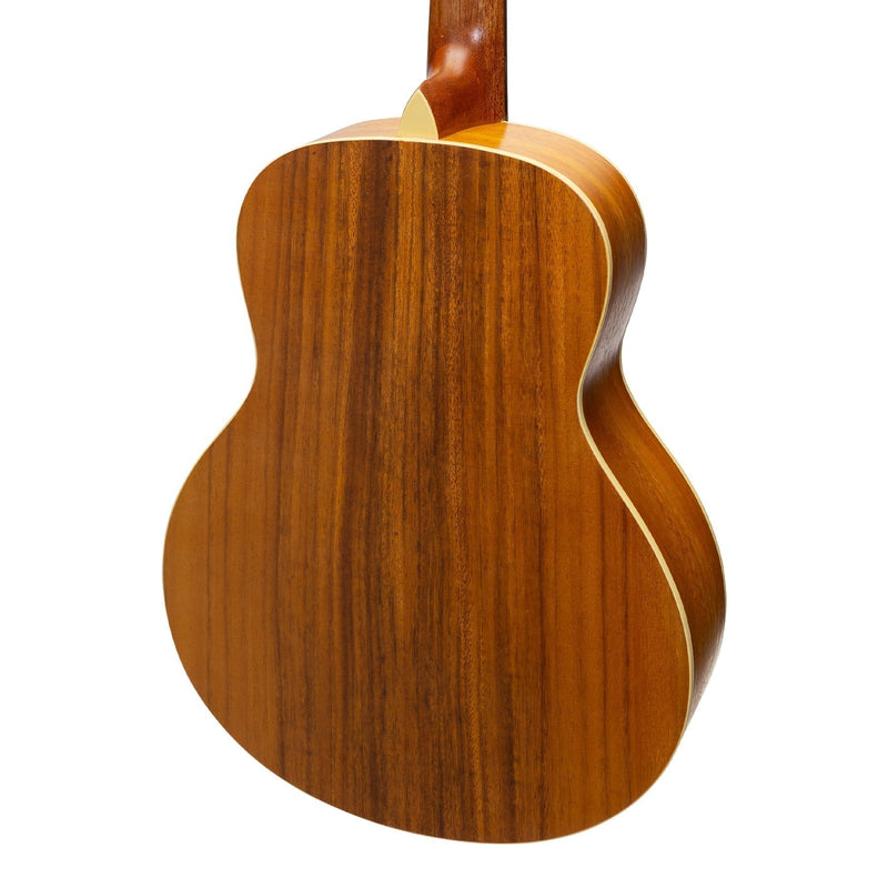 Martinez Left Handed Acoustic Short Scale Guitar (Koa)