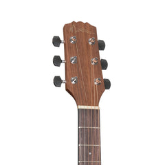 Martinez 'Natural Series' Left Handed Mahogany Top Mini Short Scale Acoustic-Electric Guitar (Open Pore)