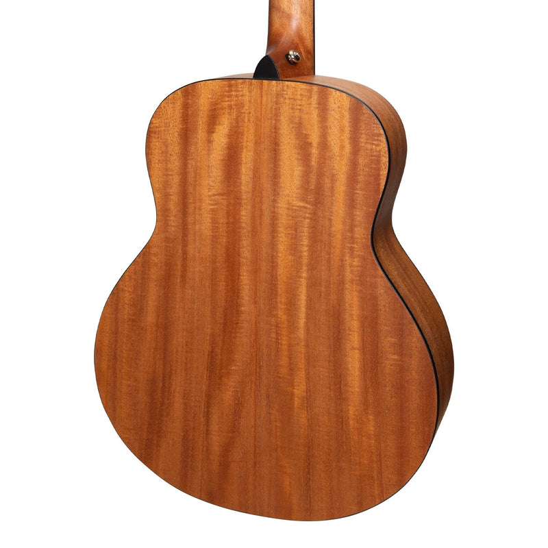 Martinez 'Natural Series' Left Handed Solid Mahogany Top Mini Short Scale Acoustic-Electric Guitar (Open Pore)