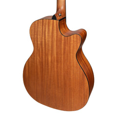 Martinez 'Natural Series' Left Handed Spruce Top Acoustic-Electric Small Body Cutaway Guitar (Open Pore)