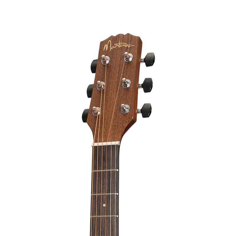 Martinez 'Natural Series' Mahogany Top Acoustic-Electric Dreadnought Cutaway Guitar (Open Pore)