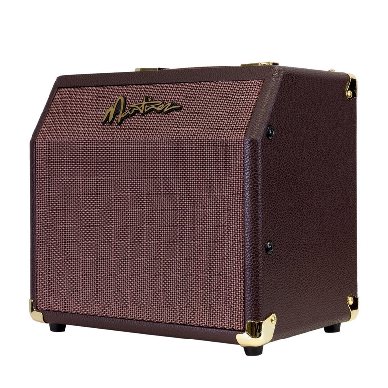 Martinez Retro-Style 15 Watt Acoustic Guitar Amplifier with Chorus (Brown Vinyl)