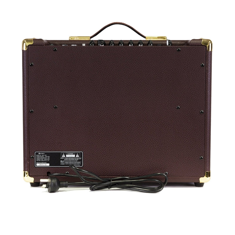 Martinez Retro-Style 25 Watt Acoustic Guitar Amplifier with Reverb (Brown Vinyl)