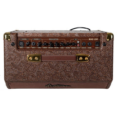 Martinez Retro-Style 25 Watt Acoustic Guitar Amplifier with Reverb (Paisley Brown)