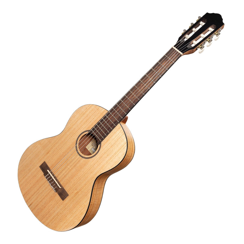 Martinez 'Slim Jim' 3/4 Size Student Classical Guitar Pack with Built In Tuner (Mindi-Wood)