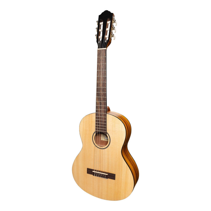 Martinez 'Slim Jim' 3/4 Size Student Classical Guitar Pack with Built In Tuner (Spruce/Koa)