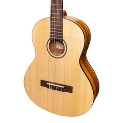 Martinez 'Slim Jim' 3/4 Size Student Classical Guitar Pack with Built In Tuner (Spruce/Koa)