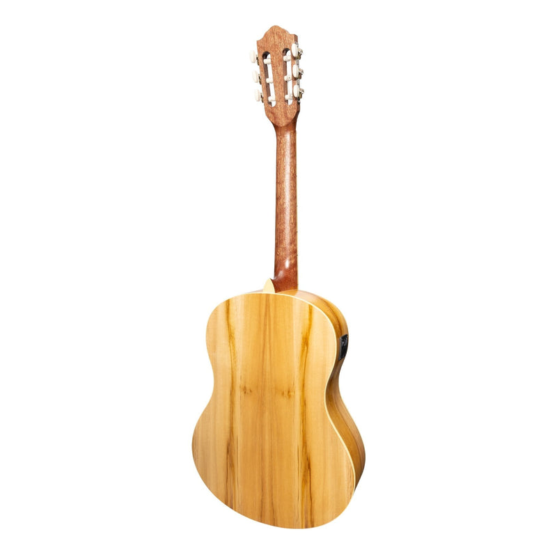 Martinez 'Slim Jim' Full Size Student Classical Guitar Pack with Built In Tuner (Jati-Teakwood)