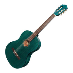 Martinez 'Slim Jim' Full Size Student Classical Guitar Pack with Built In Tuner (Teal Green)