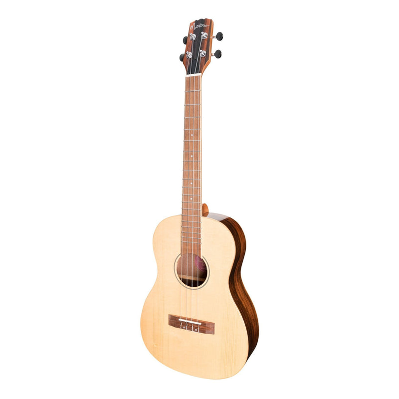 Martinez 'Southern Belle 7 Series' Spruce Solid Top Electric Baritone Ukulele with Hard Case (Natural Gloss)