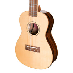 Martinez 'Southern Belle 7 Series' Spruce Solid Top Electric Concert Ukulele with Hard Case (Natural Gloss)