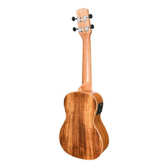 Martinez 'Southern Belle 8 Series' Koa Solid Top Electric Concert Ukulele with Hard Case (Natural Gloss)