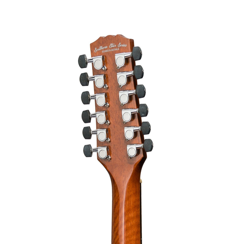 Martinez 'Southern Star Series' Koa Solid Top 12-String Acoustic-Electric Small Body Cutaway Guitar (Natural Gloss)