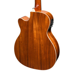 Martinez 'Southern Star Series' Koa Solid Top 12-String Acoustic-Electric Small Body Cutaway Guitar (Natural Gloss)