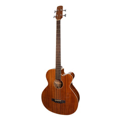 Martinez 'Southern Star Series' Koa Solid Top Acoustic-Electric Cutaway Bass Guitar (Natural Gloss)