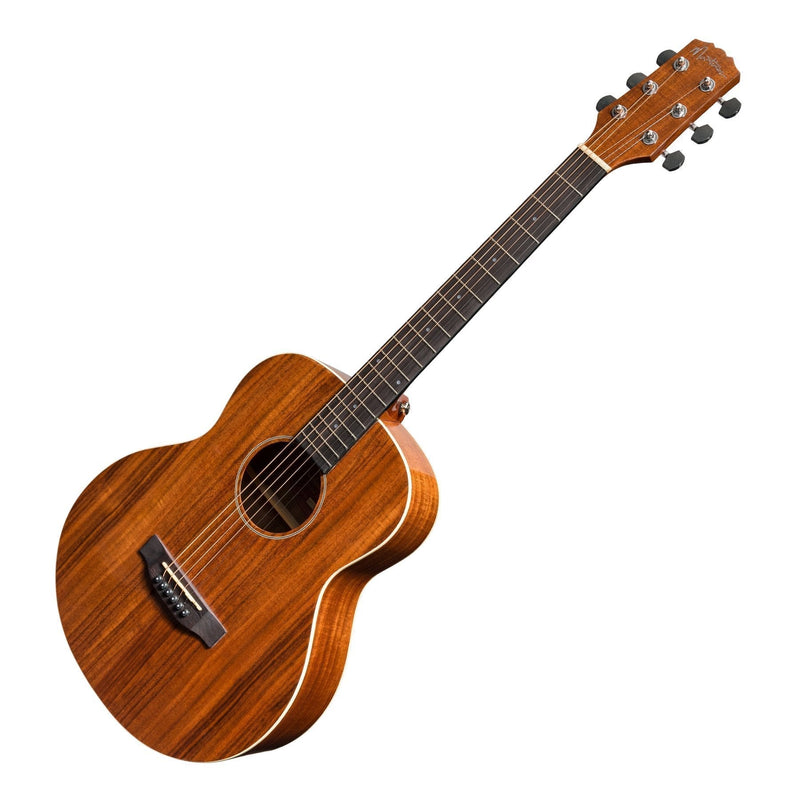 Martinez 'Southern Star Series' Koa Solid Top Acoustic-Electric TS-Mini Guitar (Natural Gloss)