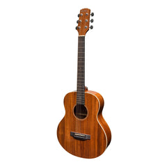 Martinez 'Southern Star Series' Koa Solid Top Acoustic-Electric TS-Mini Guitar (Natural Gloss)